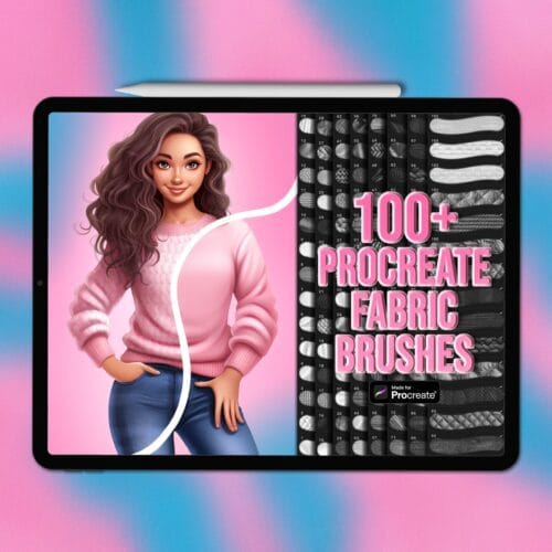 Procreate fabric brushes (set 2)