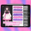 Procreate anime outline ruffle brushes