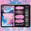 Procreate outline flower brushes