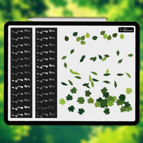 Procreate outline forest brushes
