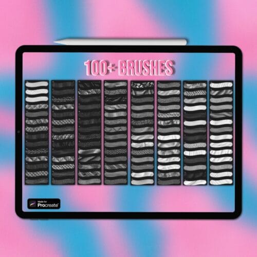 Procreate fabric brushes (set 2)
