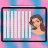 Procreate cartoon princess heads | Photoshop & Clip Studio stamps
