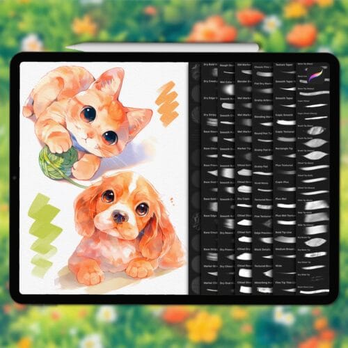 Procreate marker brushes