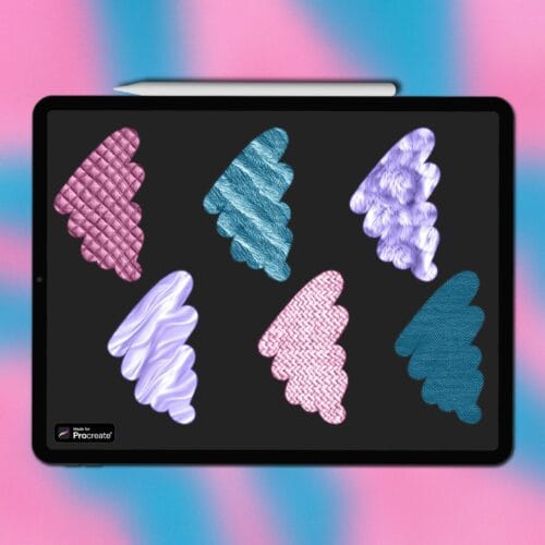 Procreate fabric brushes (set 2)