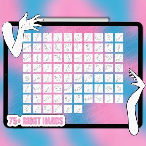 Procreate cartoon pose maker stamps | Photoshop & Clip Studio stamps