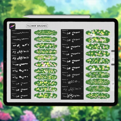 Ghibli anime Procreate nature brushes