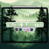 Procreate tree silhouette stamps | Photoshop & Clip Studio tree silhouette stamps