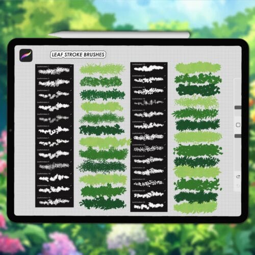 Ghibli anime Procreate nature brushes
