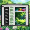 Ghibli anime Procreate nature brushes