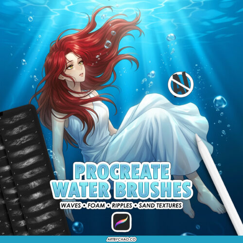 procreate water brushes