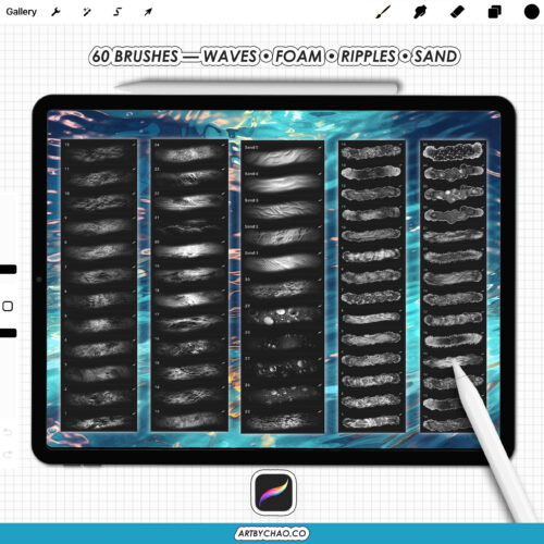 Procreate water brushes