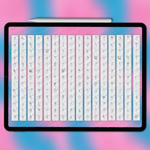 Procreate hand stamps | Photoshop & Clip Studio stamps