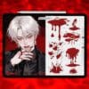 Procreate anime blood stamps