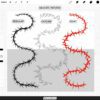 Procreate Thorn Brushes - Tattoo Linework Thorns, Outline Anime Manga Vines & Rose Stems