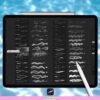 Procreate White Liquid Brushes – fluid, flow, water, splashes, drop, drip brushes