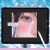 Procreate White Liquid Brushes – fluid, flow, water, splashes, drop, drip brushes