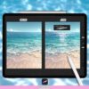 Procreate White Liquid Brushes – fluid, flow, water, splashes, drop, drip brushes