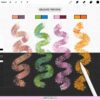 Procreate Glimmer Scale Brushes: mermaid, fish, snake, dragon scale texture brushes