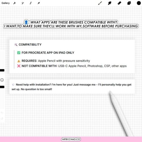 Procreate Outline Brushes: comic and manga outlines, bold sketch lines