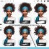 Procreate Curly Hair Brushes – 205 curls, braids, textures, hair edges