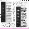 Cybersigilism Procreate Tattoo Brushes: 105 abstract line effects, ink outlines, textured strokes