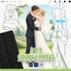 Procreate Couple Pose Stamps: 125 stamp pose bases for romantic scenes (Photoshop & CSP supported)