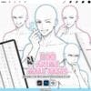 Procreate Manga Anime Male Bases: 100 pose and expression stamps (Photoshop & CSP supported)