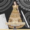 Procreate Ruffle Brushes: 100 clothing frills, folds, pleats for fashion illustration sketching