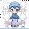 Procreate Chibi Clothes: 100 boy outfit clothing stamps (Photoshop & CSP supported)