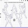 Procreate Dynamic Female Poses: 100 action pose stamps (Photoshop & CSP supported)