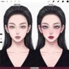 Procreate Makeup Brushes: 110 eyeliner, lashes, eyeshadow, glitter and lipstick set