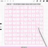 Procreate Manga Anime Body Shapes: 100 female pose base stamps (Photoshop & CSP supported)