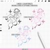 Procreate Soft Tattoo Brushes: 150 Dual-Color Liners, Pastel Pencils, Crayons and Watercolors for Tattoo Flash