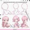 Procreate Chibi Base Poses: 100 chibi character body stamps (Photoshop & CSP supported)